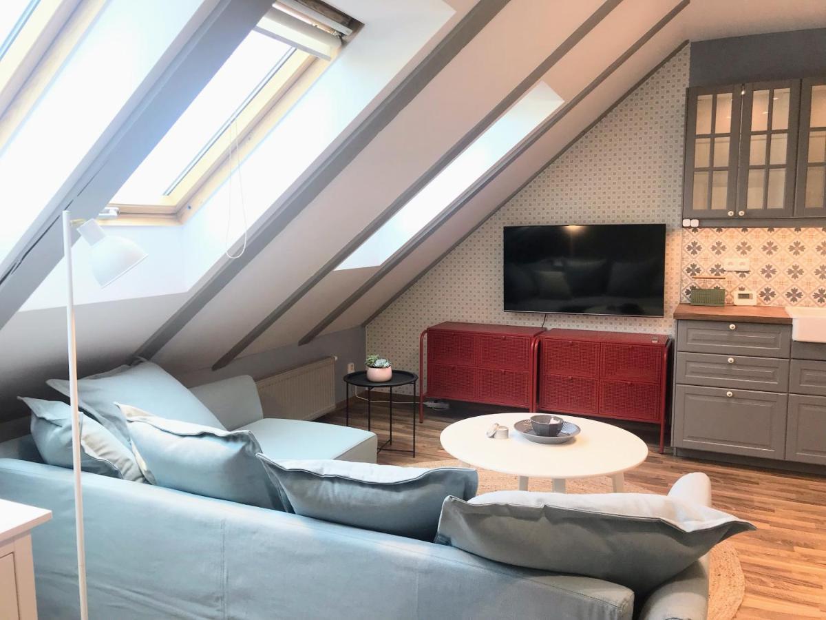 Attic Apartment On Waterfront / View / Netflix Praga Exterior foto